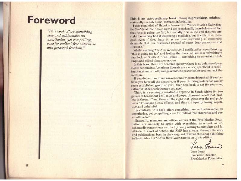 South Africa, the New Revolution - Don Caldwell
