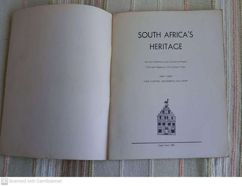 South Africa's Heritage, part 3 : Their Customs, Amusements and sport