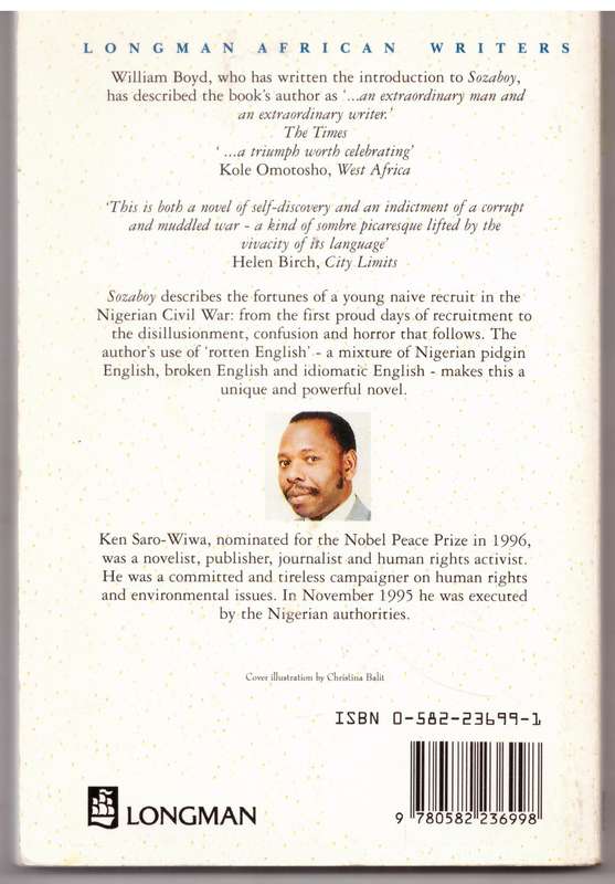 Sozaboy  --  Ken Saro-Wiwa