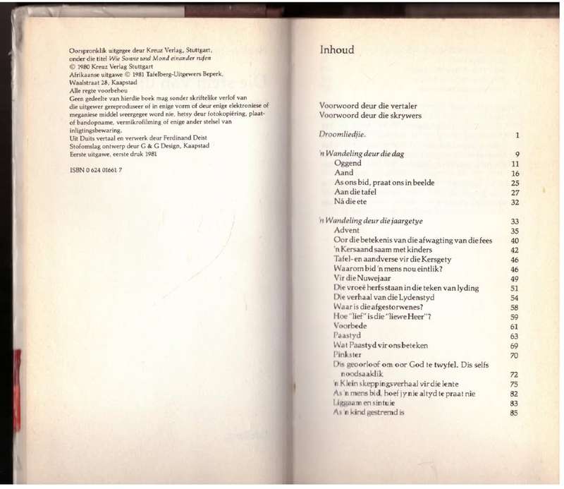 Die stem van die son  -- Heidi Zink, Jörg Zink