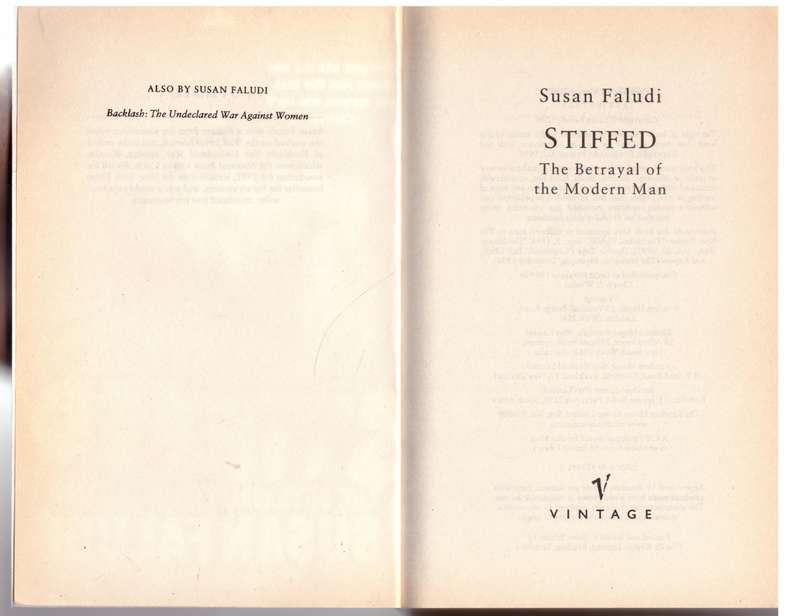 Stiffed: The Betrayal of Modern Man - Susan Faludi