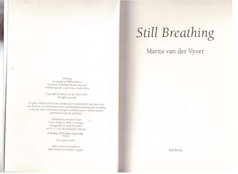 Still Breathing - Marita van der Vyver