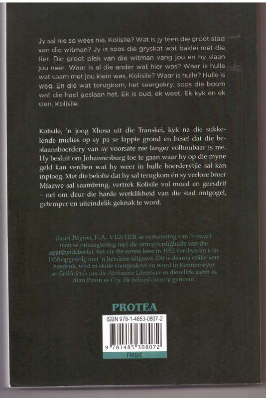 Swart Pelgrim -- F. A. Venter