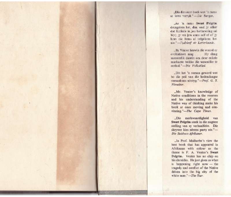 Swart Pelgrim - F. A. Venter