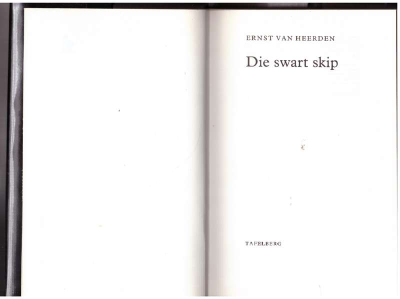 Die Swart Skip -- Ernst Van Heerden
