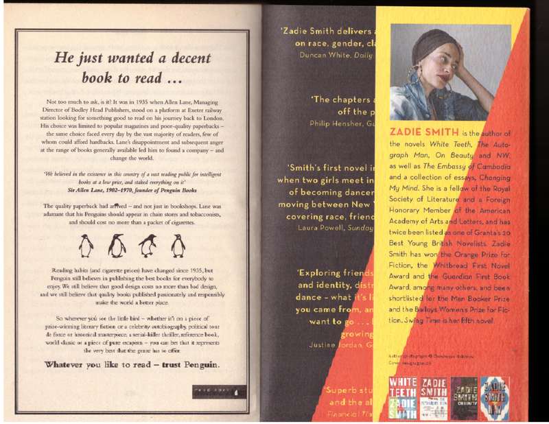 Swing Time: A Novel - Zadie Smith