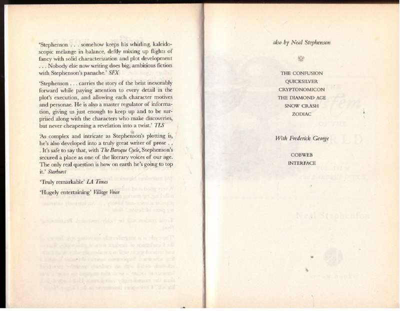 The System Of The World (The Baroque Cycle #3) - Neal Stephenson