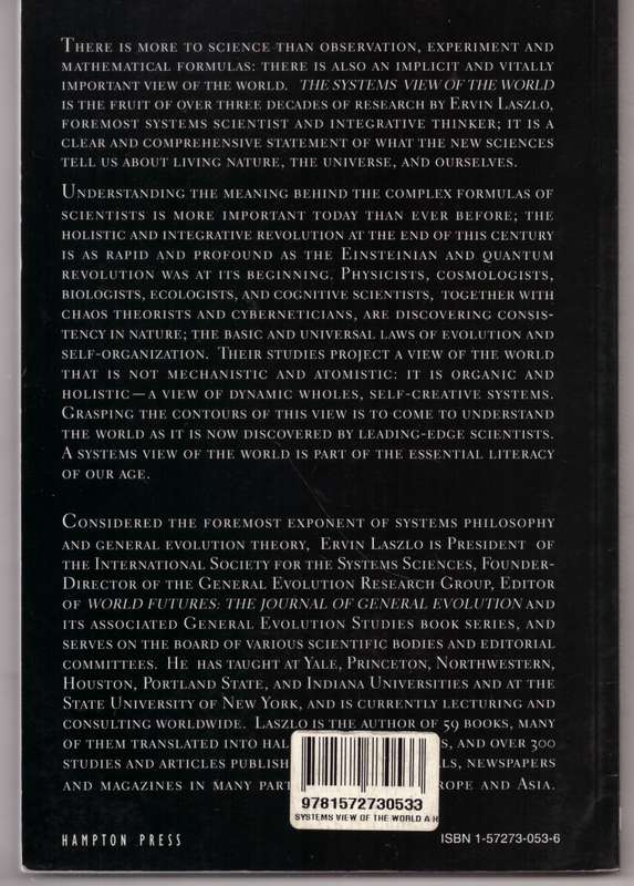 The Systems View of the World - Ervin Laszlo