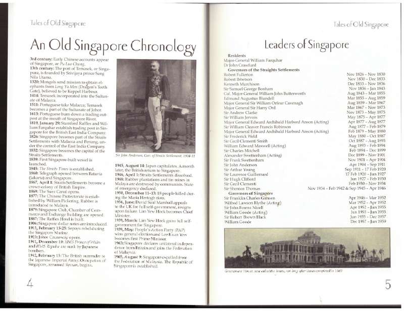 Tales of Old Singapore  -- Iain Manley