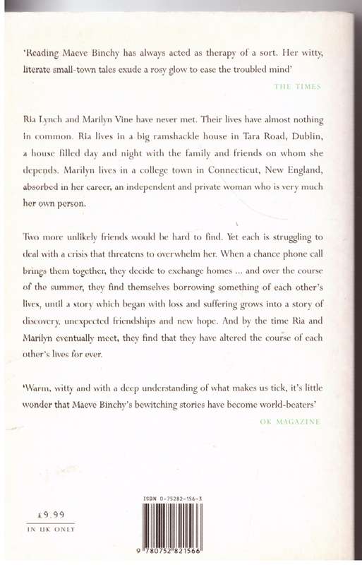 Tara Road: A Novel - Maeve Binchy