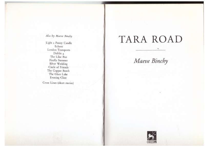 Tara Road: A Novel - Maeve Binchy