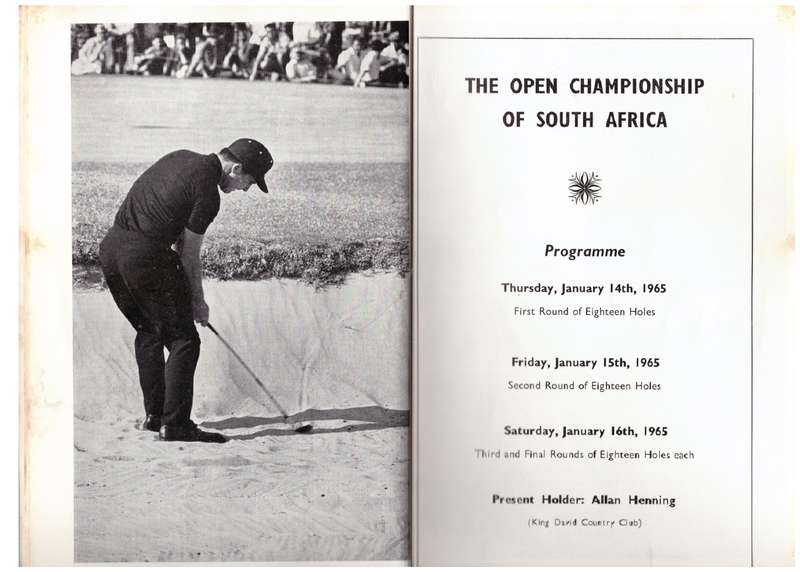 The 1965 South African Open Golf Championship played at The Royal Cape Golf Club.
