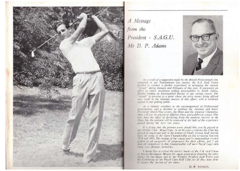 The 1965 South African Open Golf Championship played at The Royal Cape Golf Club.