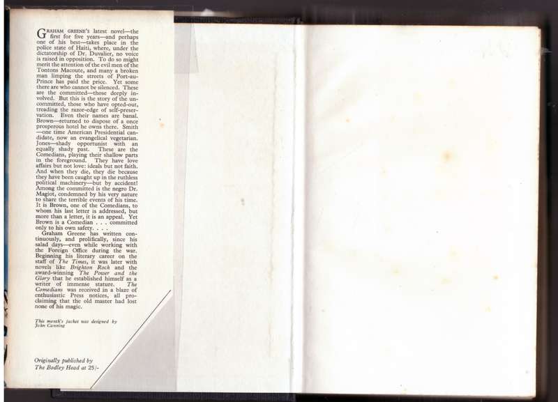The Comedians -- Graham Greene