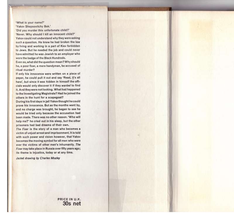 The Fixer  --  Bernard Malamud