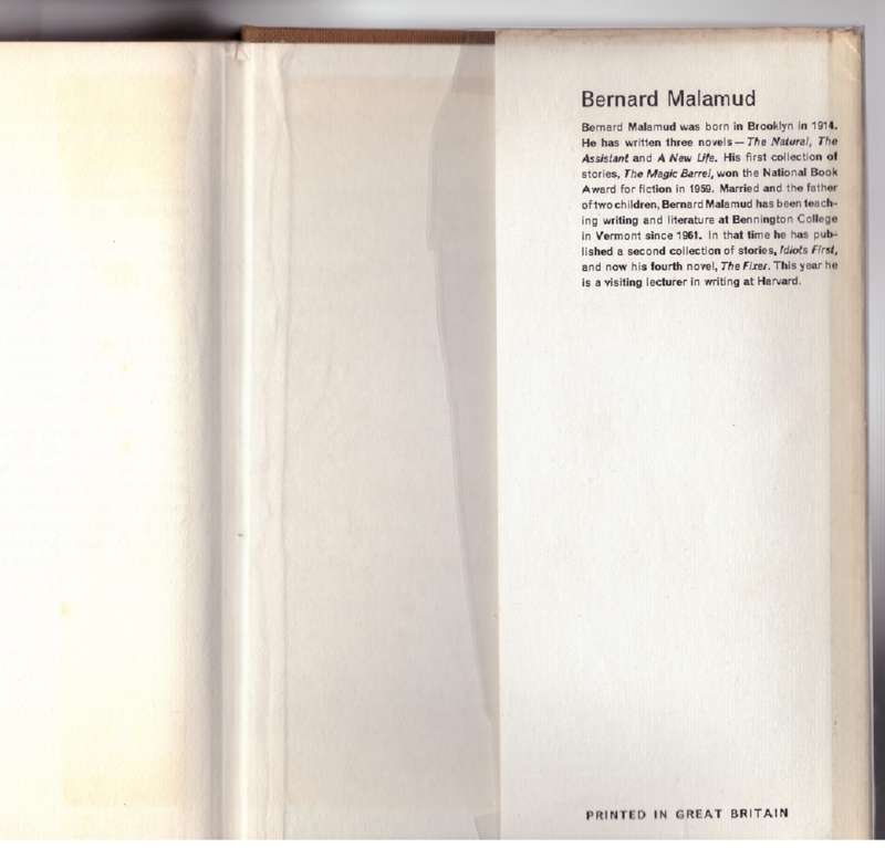 The Fixer  --  Bernard Malamud