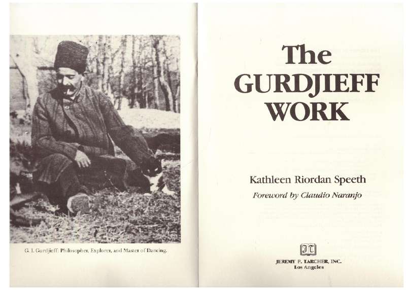 The Gurdjieff Work - Kathleen Riordan Speeth