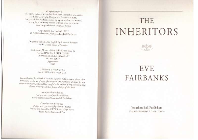 The Inheritors: An Intimate Portrait Of A Brave And Bewildered Nation  - Eve Fairbanks