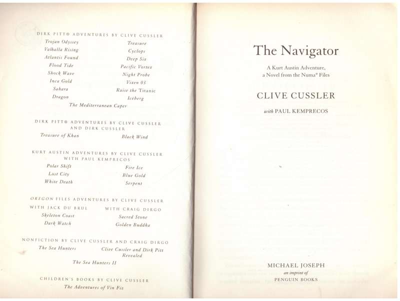 The Navigator (NUMA Files #7) - Clive Cussler, Paul Kemprecos