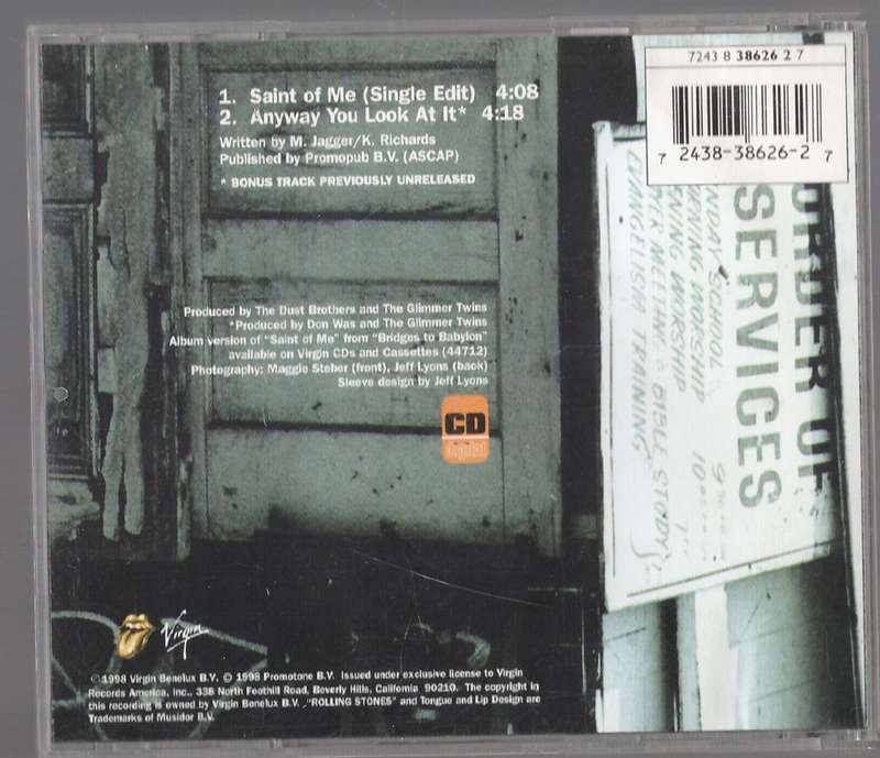 The Rolling Stones  Saint Of Me (CD-Single)