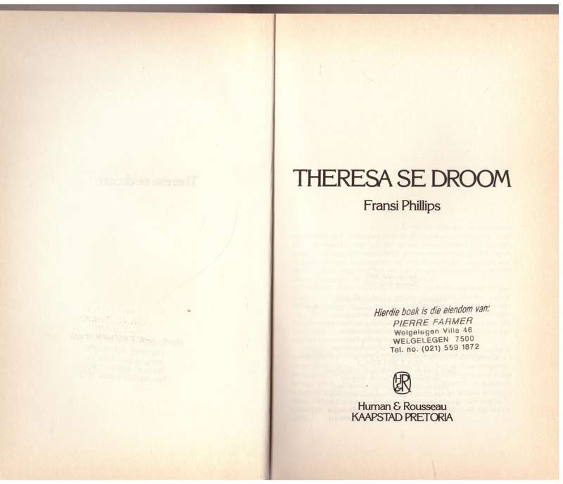 Theresa se droom --  Fransi Phillips
