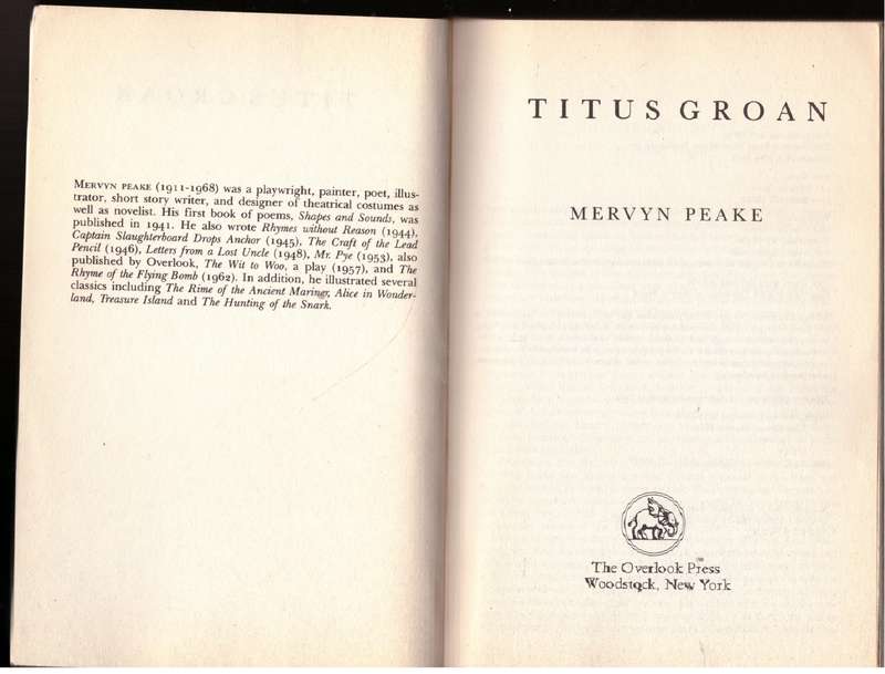 Titus Groan - Mervyn Peake
