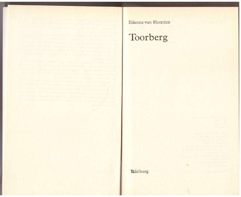 Toorberg -- Etienne Van Heerden