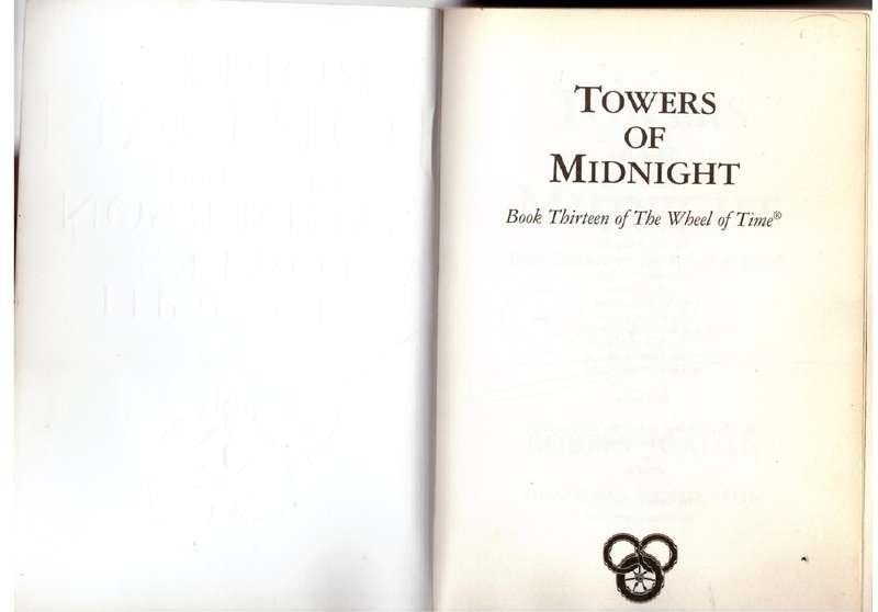 Towers of Midnight (Wheel of Time # 13) -- Robert Jordan, , Brandon Sanderson  *SIGNED*