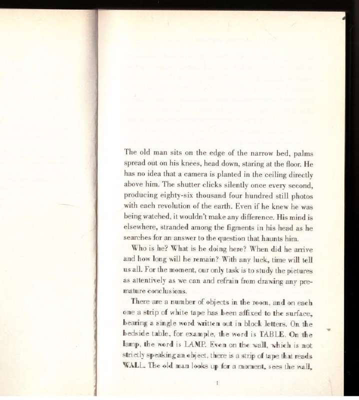 Travels in the Scriptorium: A Novel  -- Paul Auster