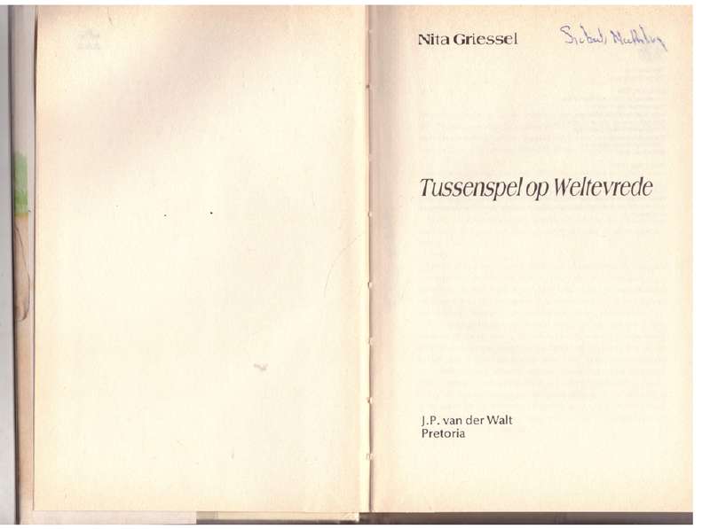 Tussenspel op Weltevrede -- Nita Griessel