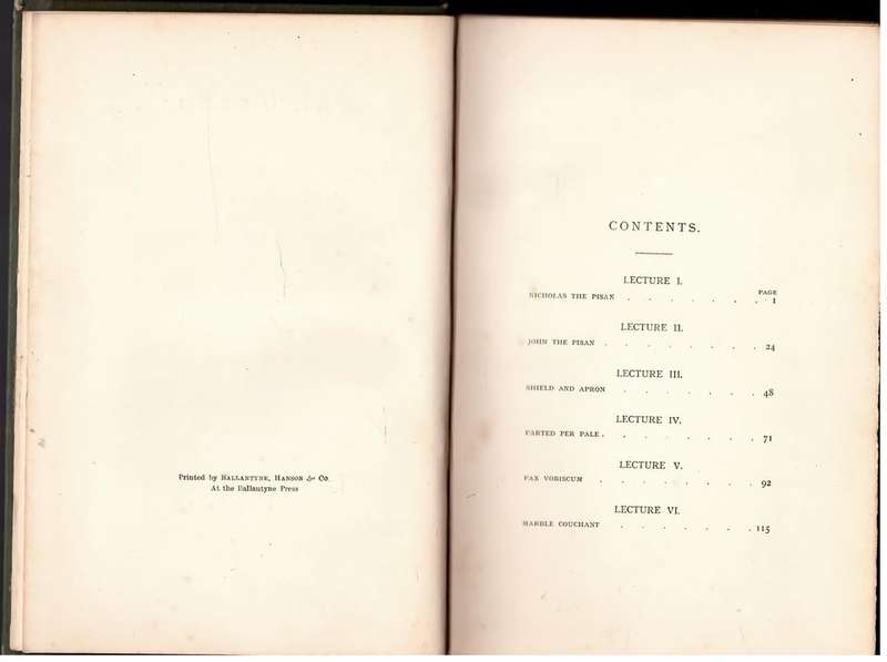 Val D`Arno: Ten Lectures on the Tuscan Art -- John Ruskin