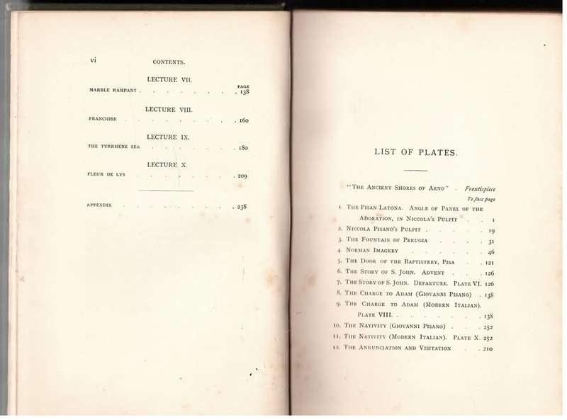 Val D`Arno: Ten Lectures on the Tuscan Art -- John Ruskin