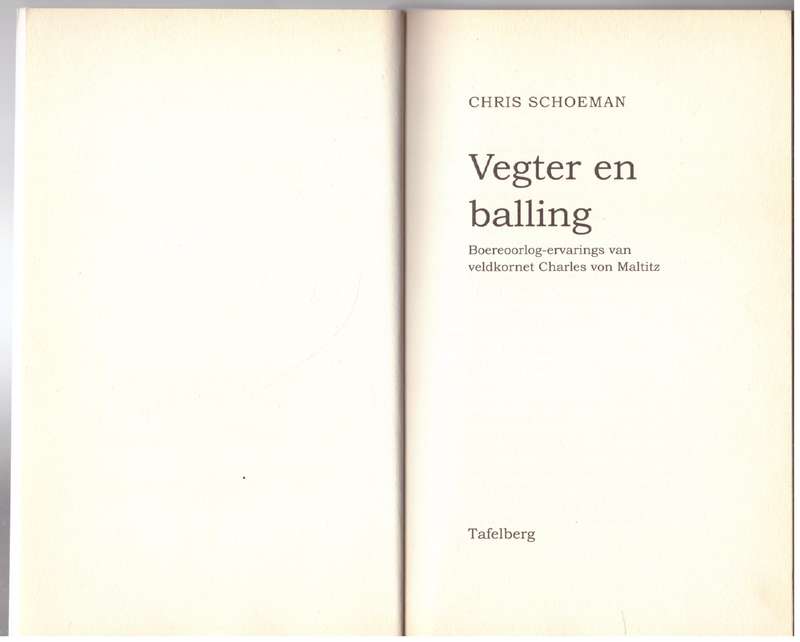 Vegter en Balling -- Chris Schoeman