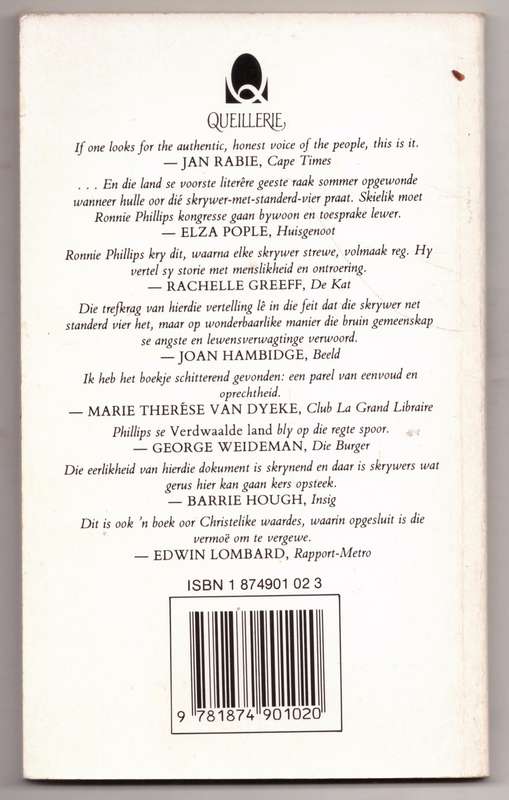 Die Verdwaalde Land --  Abraham Phillips