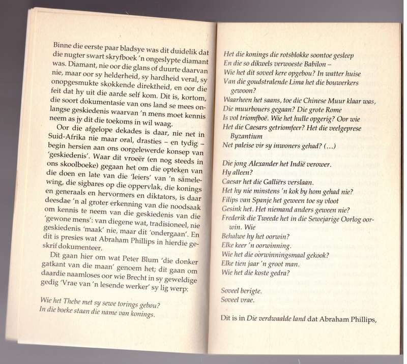Die Verdwaalde Land --  Abraham Phillips