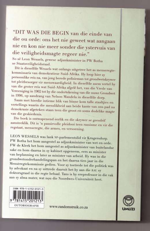 Vereeniging: Die Onvoltooide Vrede --  Leon Wessels