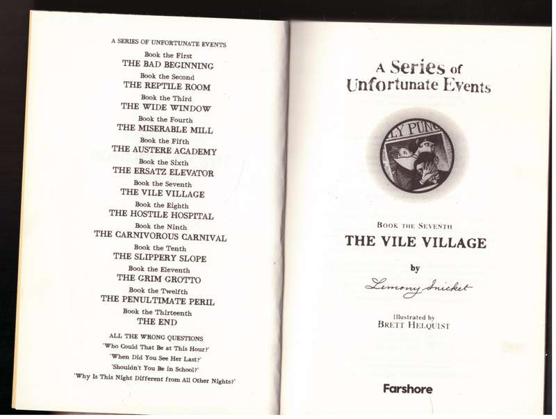 The Vile Village: A Series of Unfortunate Events, Vol. 7 - Lemony Snicket