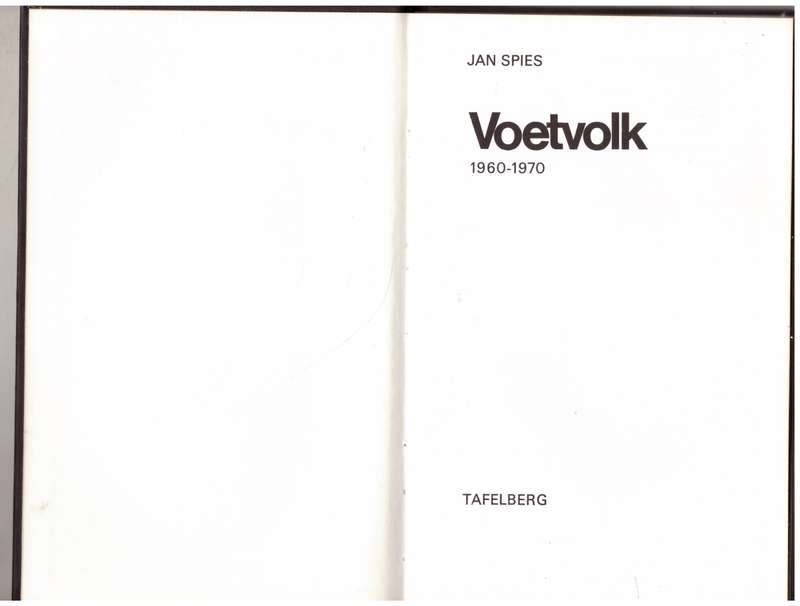 Voetvolk, 1960-1970 - Jan Spies