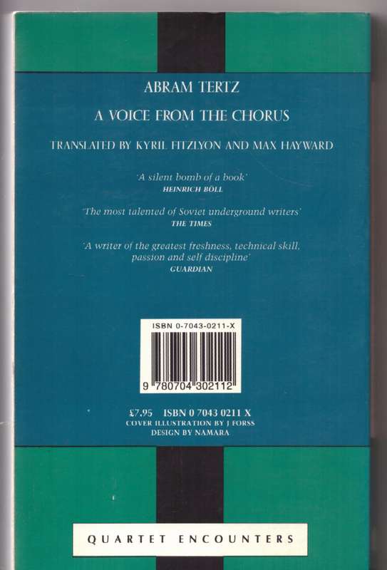 A Voice from the Chorus - Abram Tertz