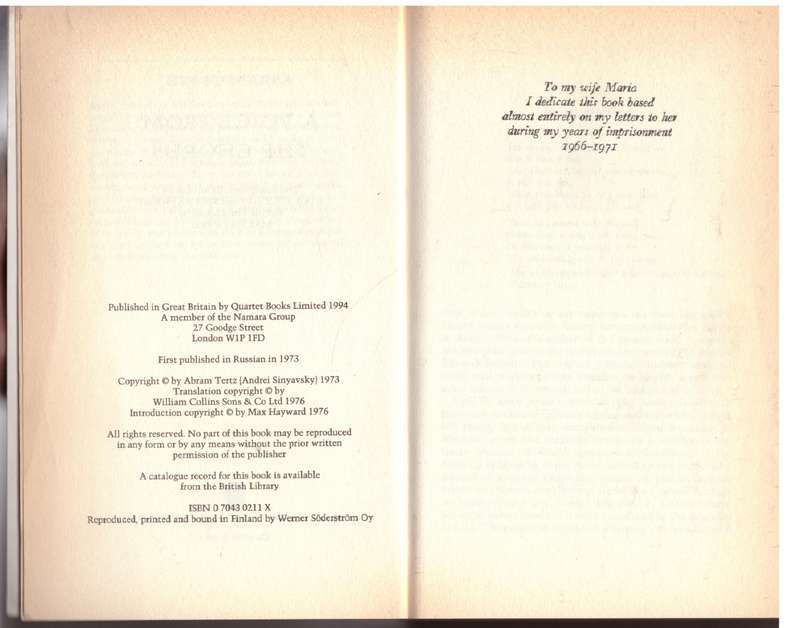 A Voice from the Chorus - Abram Tertz