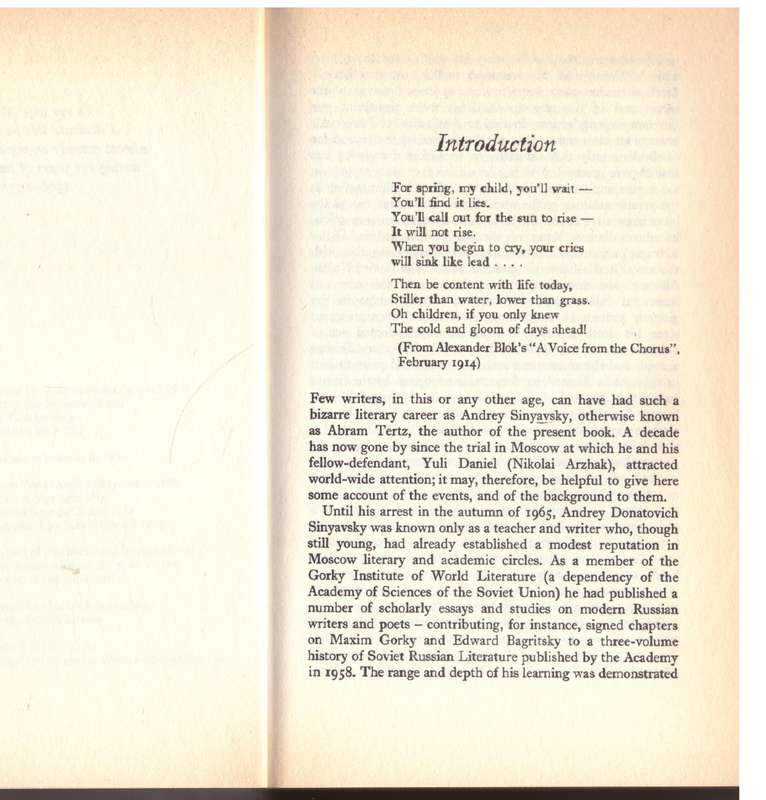 A Voice from the Chorus - Abram Tertz