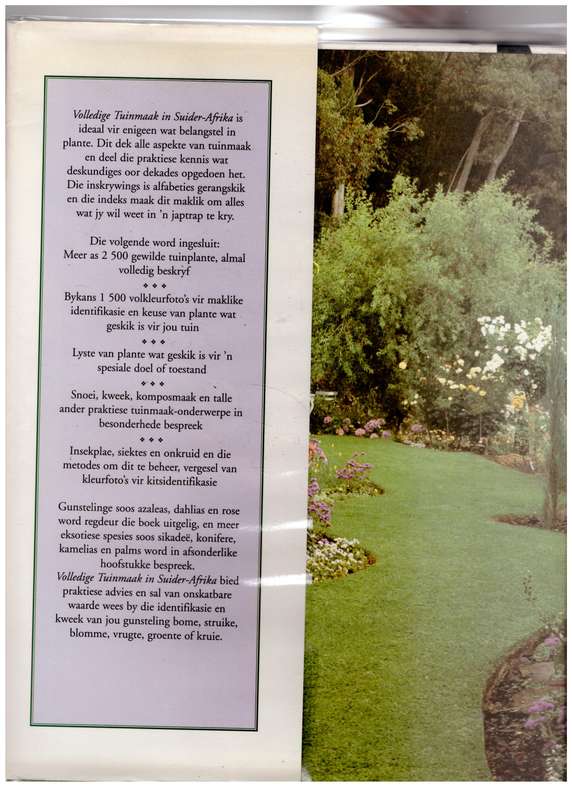 Volledige Tuinmaak in Suider-Afrika  --  W. G. Sheat, Gerald Schofield