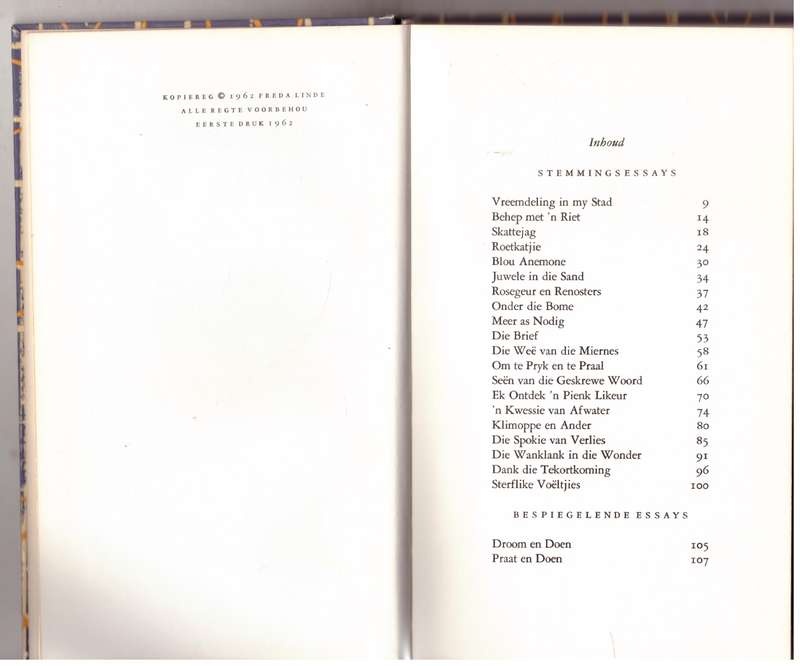 Vreemdeling in my Stad: Essays -- Freda Linde