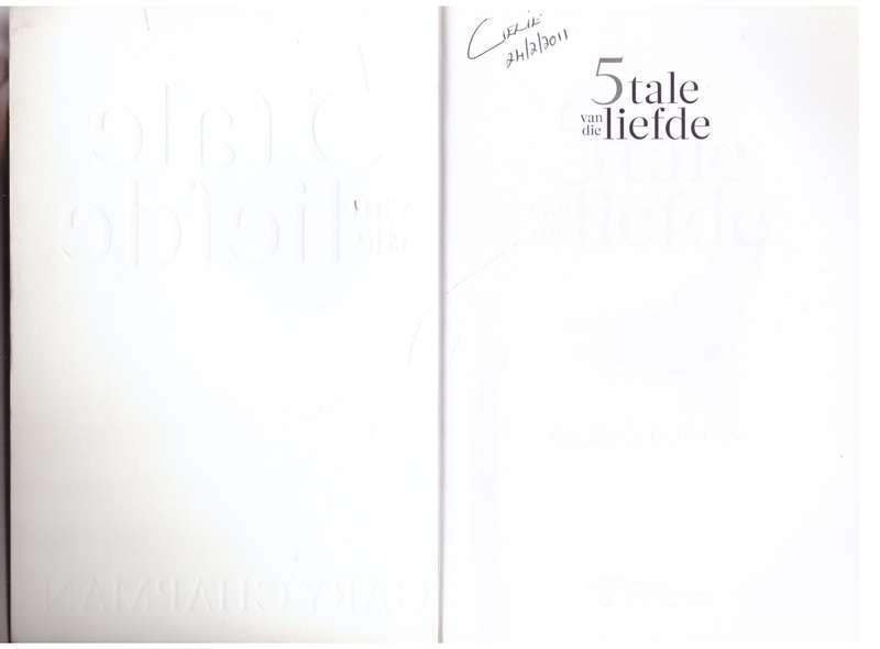 Vyf Tale Van Die Liefde  Gary Chapman