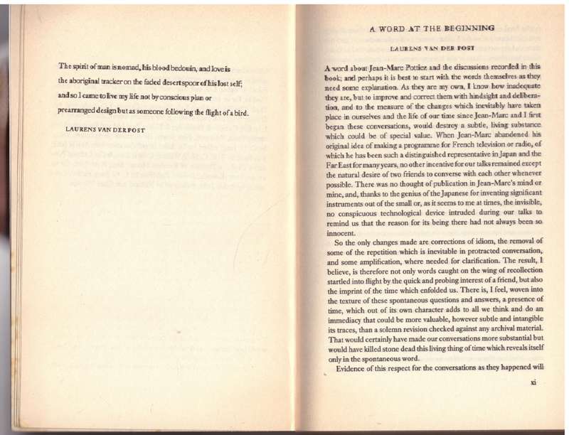 A Walk with a White Bushman - Laurens Van der Post, Jean-Marc Pottiez