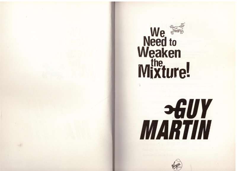 We Need to Weaken the Mixture -- Guy Martin