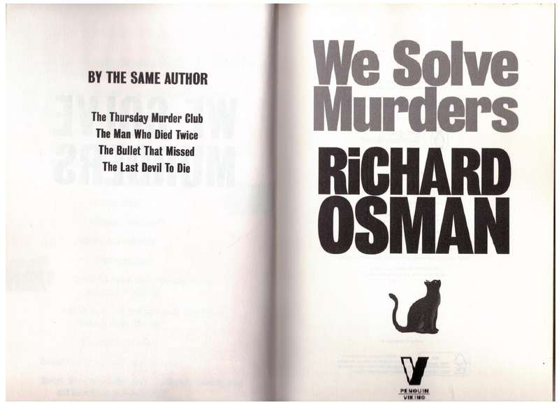We Solve Murders - Richard Osman