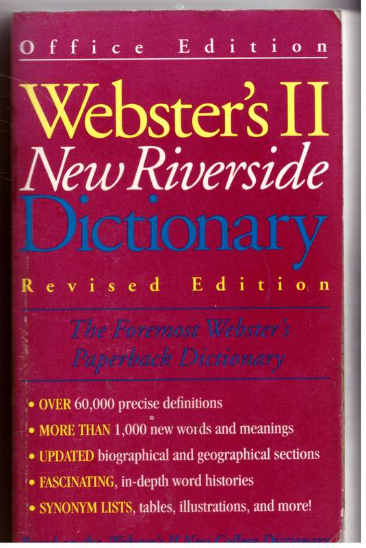 Webster's II New Riverside Dictionary-Revised Edition
