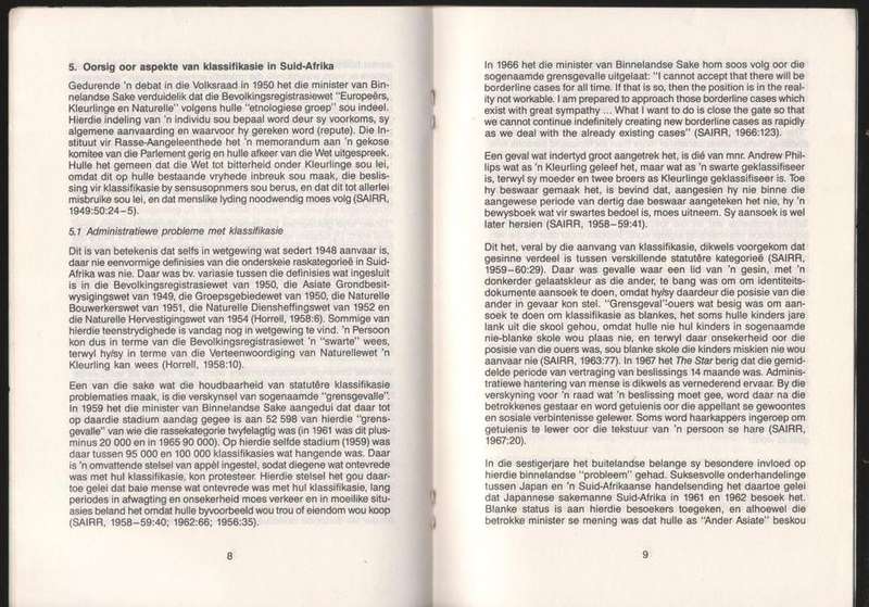 Die Wet Het Van My `n Kleurling Gemaak -- Dr. N. S. Jansen Van Rensburg