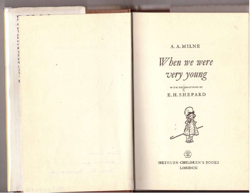 When We Were Very Young --  A. A. Milne